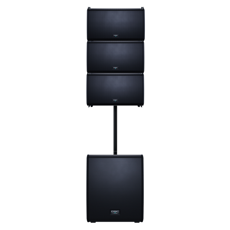QSC LA112 (x3) + QSC LS118 + sztyca