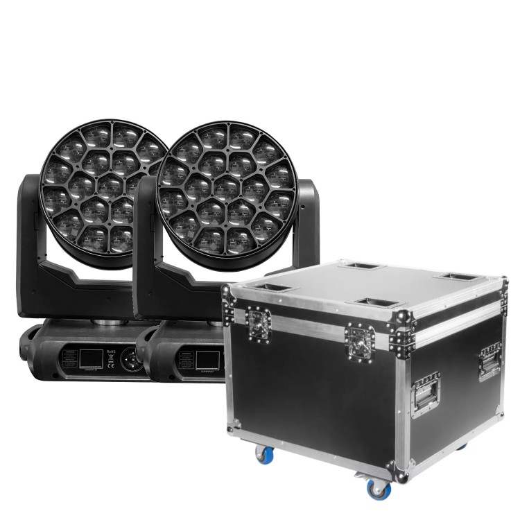 Flash WashFX 300 Big Eye V2 (x2) + CASE