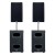 QSC K12.2 (x2) + QSC KS112 (x2) + sztyce