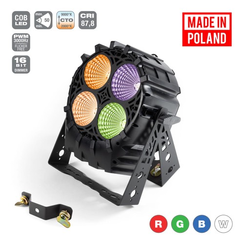 Flash Professional LED PAR 64 4x30W 4w1 COB SHORT - 4 sekcje Mk2