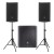 JBL PRX912 x2 + JBL PRX915 XLF + statywy i okablowanie