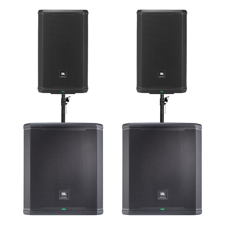 JBL PRX912 x2 + JBL PRX915 XLF x2