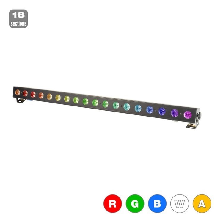 Flash LED BAR 18x5W RGBWA 18 Section