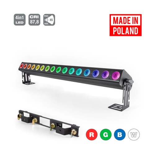 Flash Professional LED WASHER 16x10W RGBW 4in1 45° - 16 sections Mk2