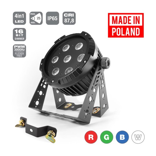 Flash Professional LED PAR 64 7x10W RGBW Alu Cast -IP65- Mk2