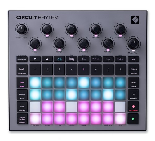 novation circuit rhythm widok z góry