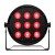 fractal lights led par 9x10w