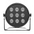 fractal lights led par 9x10w