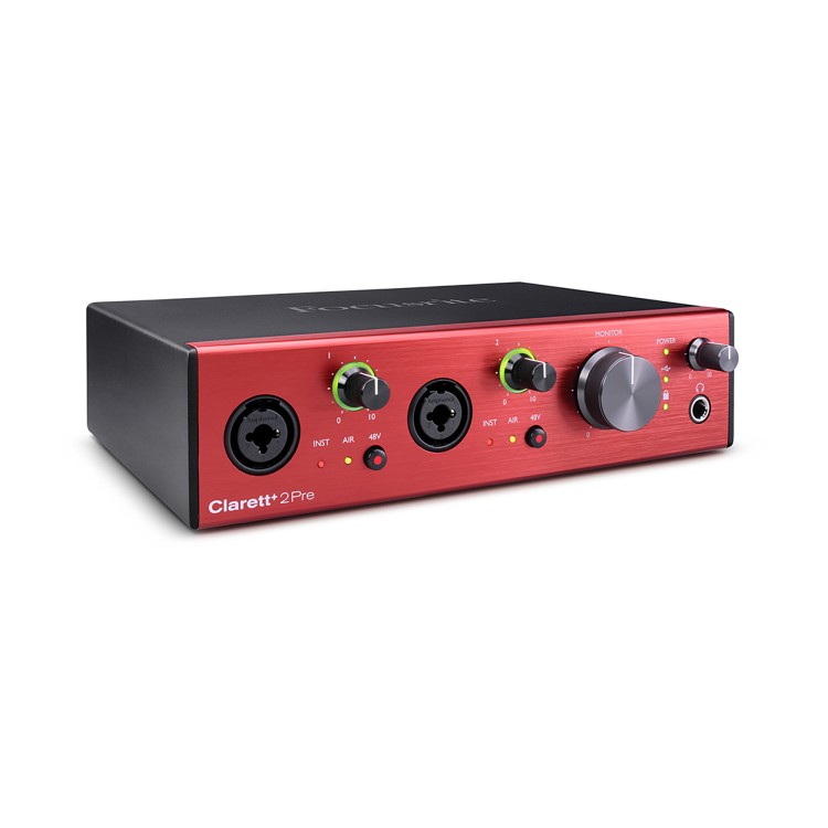 focusrite clarett+ 2pre