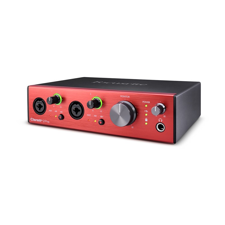 focusrite clarett+ 2pre