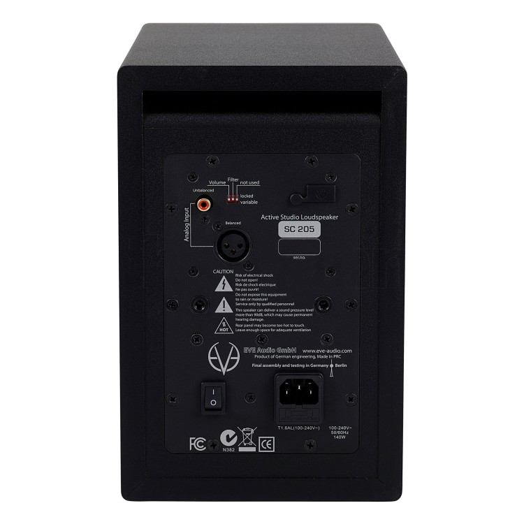 eve audio sc205 rear